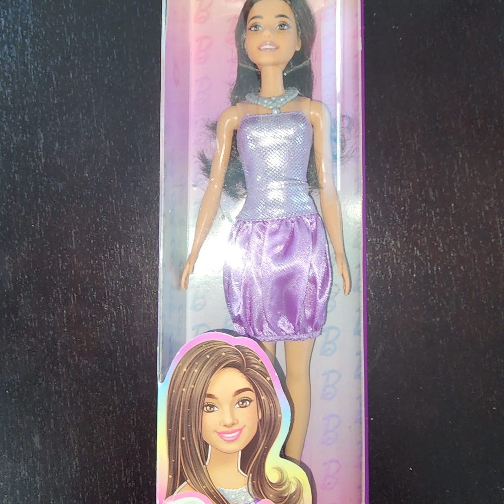 Latina Barbie Purple Dress Fashion Doll